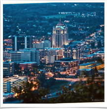 Roanoke Virginia - Skyline Night